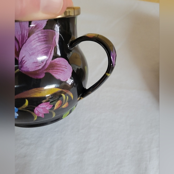 MacKenzie-Childs Black Floral Market Mug - Picture 7 of 9